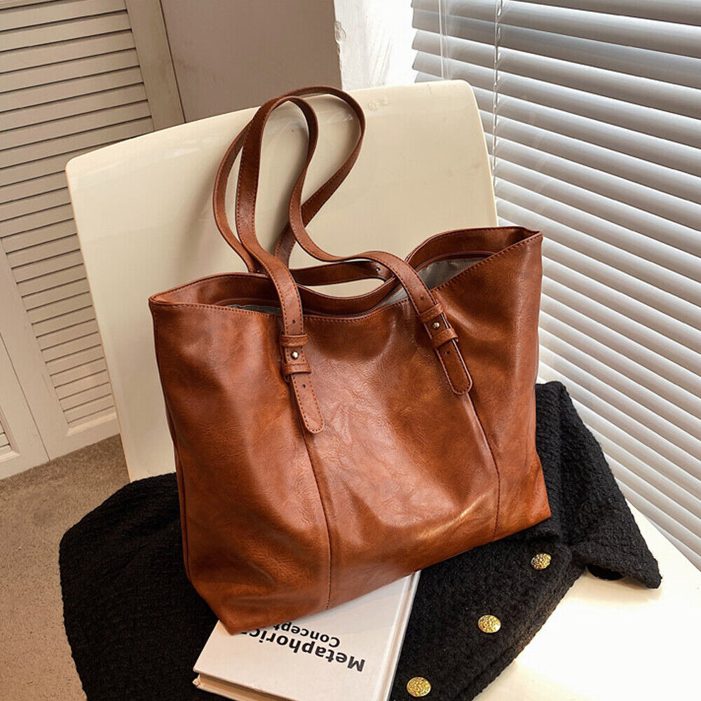 Women Lady Leather Handbag Shoulder Messenger Satchel Tote Crossbody Purse Bag 24Hr Smart